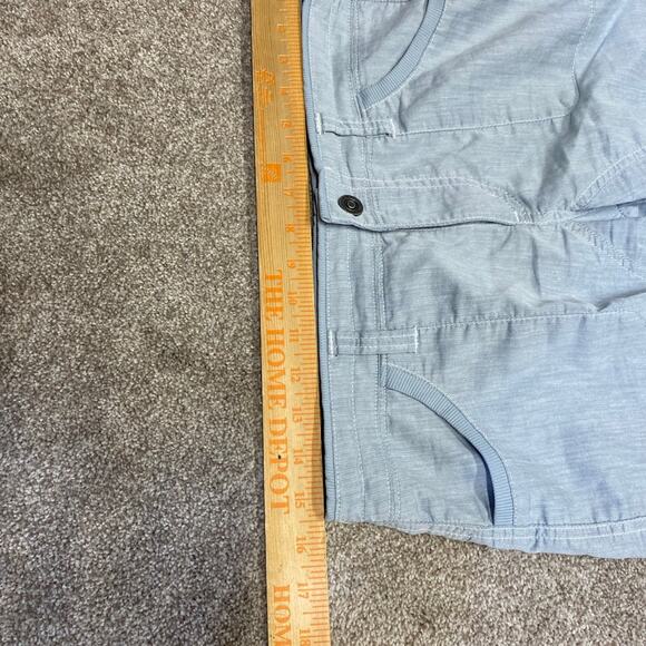 Gorpcore Rugged Utility adventure mountain Workwear Chambray KUHL Shorts Sz 8 - Picture 7 of 12